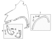 Chevy Trax Mud Flaps Diagram - 95918833