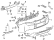 Chevy Bumper Cover Diagram - 23404807