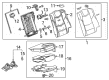 Cadillac ELR Seat Covers Diagram - 23496639
