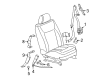 Buick Lucerne Seat Belt Diagram - 19149130