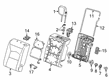 Cadillac XT4 Seat Covers Diagram - 86568594