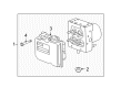 Chevy Camaro ABS Pump And Motor Assembly Diagram - 19417180