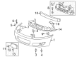 Chevy Impala Bumper Cover Diagram - 89025047