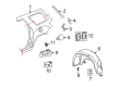 Saturn Outlook Fender Splash Shield Diagram - 25858927