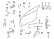 Chevy Cavalier Front Door Striker Diagram - 22721424