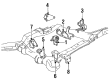 Oldsmobile Toronado Motor And Transmission Mount Diagram - 22188869