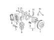 Buick Rendezvous Backing Plate Diagram - 10434257