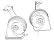 Chevy Traverse Limited Horn Diagram - 84795774