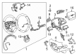 Cadillac Escalade Steering Wheel Diagram - 85084674