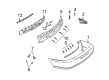 Saturn Bumper Cover Diagram - 21019622