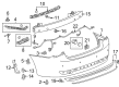 Chevy Cruze Bumper Cover Diagram - 95217523