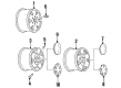 Chevy C2500 Suburban Wheel Cover Diagram - 15650049