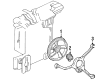 Buick Century Cooling Fan Bracket Diagram - 22136370