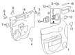 Chevy HHR Interior Door Handle Diagram - 19299613