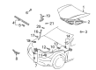 Pontiac Hood Release Cable Diagram - 88973399