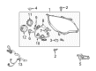Chevy Silverado 1500 Headlight Bulb Diagram - 13589425