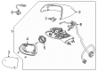 Chevy Blazer EV Mirror Cover Diagram - 26473916