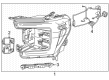 GMC Yukon XL Headlight Diagram - 85609440