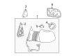 Chevy Silverado 2500 Car Mirror Diagram - 19153378