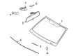 Saturn Windshield Diagram - 93357605