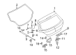 Saturn Liftgate Hinge Diagram - 24466285