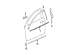Chevy Malibu Door Moldings Diagram - 25987184