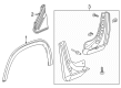 Chevy Traverse Mud Flaps Diagram - 26554766
