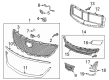 Cadillac Grille Diagram - 42790212