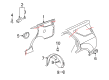 Cadillac SRX Fuel Door Diagram - 25841877