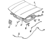 Chevy Corsica Hood Diagram - 22576914