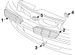 Oldsmobile Grille Diagram - 22641582