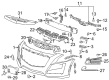 Cadillac Grille Diagram - 23435909
