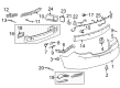 Buick LaCrosse Bumper Cover Diagram - 20878640
