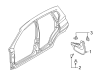 Chevy Aveo5 Mud Flaps Diagram - 96808285
