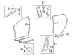 Pontiac Vibe Door Seal Diagram - 19184764