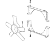 Chevy Chevette Cooling Fan Assembly Diagram - 461323