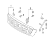 Cadillac DeVille Grille Diagram - 89025119