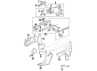 Chevy Malibu Fender Splash Shield Diagram - 22603519