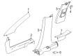 Chevy Equinox EV Door Moldings Diagram - 86564810