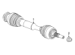 GMC Hummer EV SUV Axle Shaft Diagram - 85589618