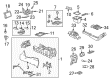 Chevy Silverado 2500 HD Classic Cup Holder Diagram - 15070500