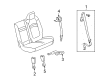 Saturn Seat Belt Diagram - 19152413