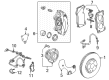 Chevy Corvette Brake Pads Diagram - 84197896