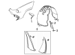 Chevy Corvette Mud Flaps Diagram - 84263457