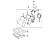 Pontiac Vibe Seat Covers Diagram - 88970621