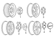 GMC Canyon Wheel Cover Diagram - 9595899
