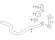 Hummer Sway Bar Link Bushing Diagram - 15086904