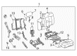 Chevy Suburban 1500 Seat Cushion Diagram - 12473896