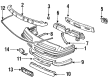 Oldsmobile Air Deflector Diagram - 14102297