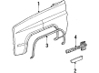 Chevy R1500 Suburban Emblem Diagram - 14032819